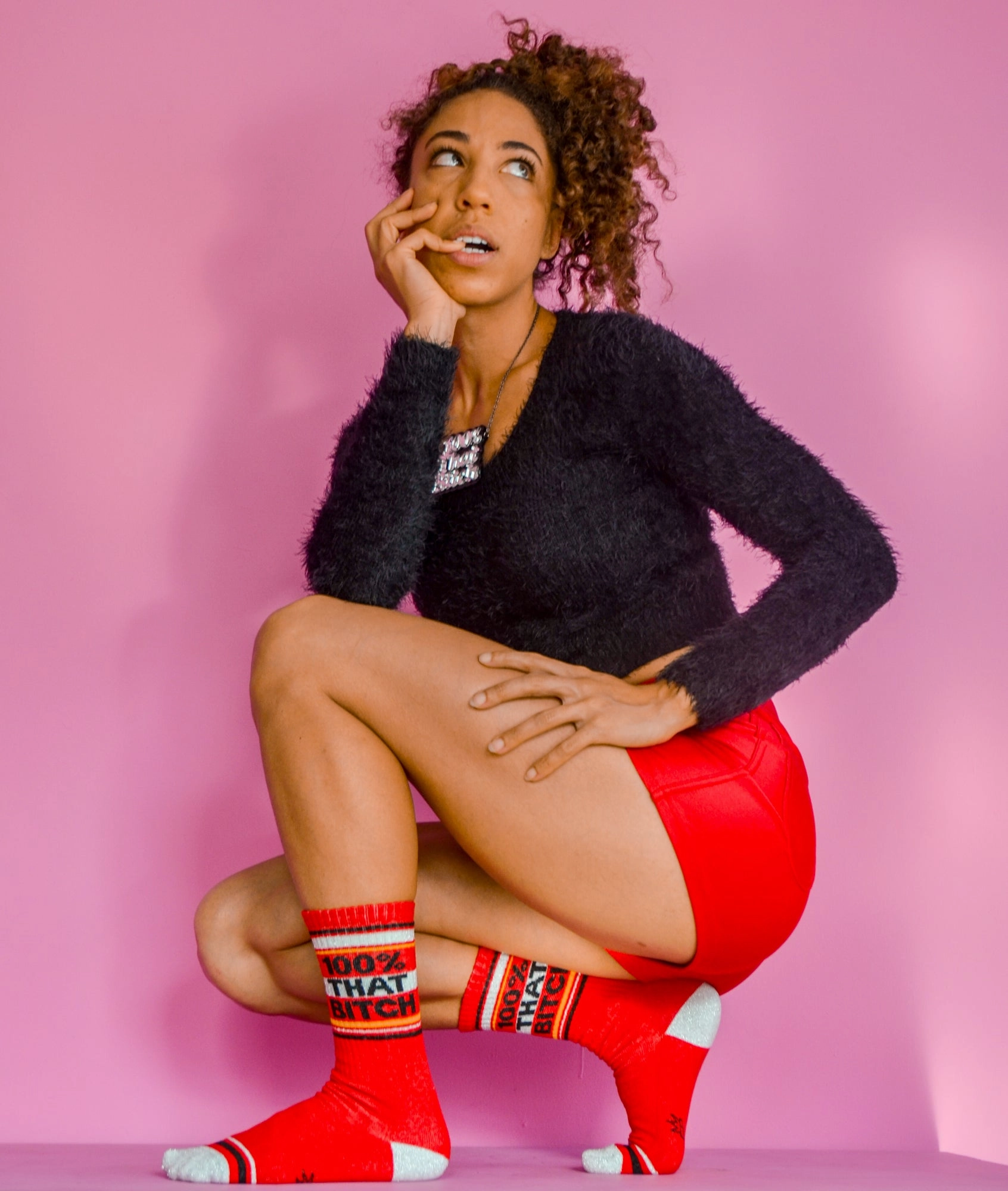 100% That Bitch - Gym Crew Socks