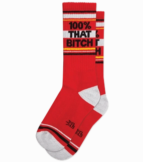 100% That Bitch - Gym Crew Socks