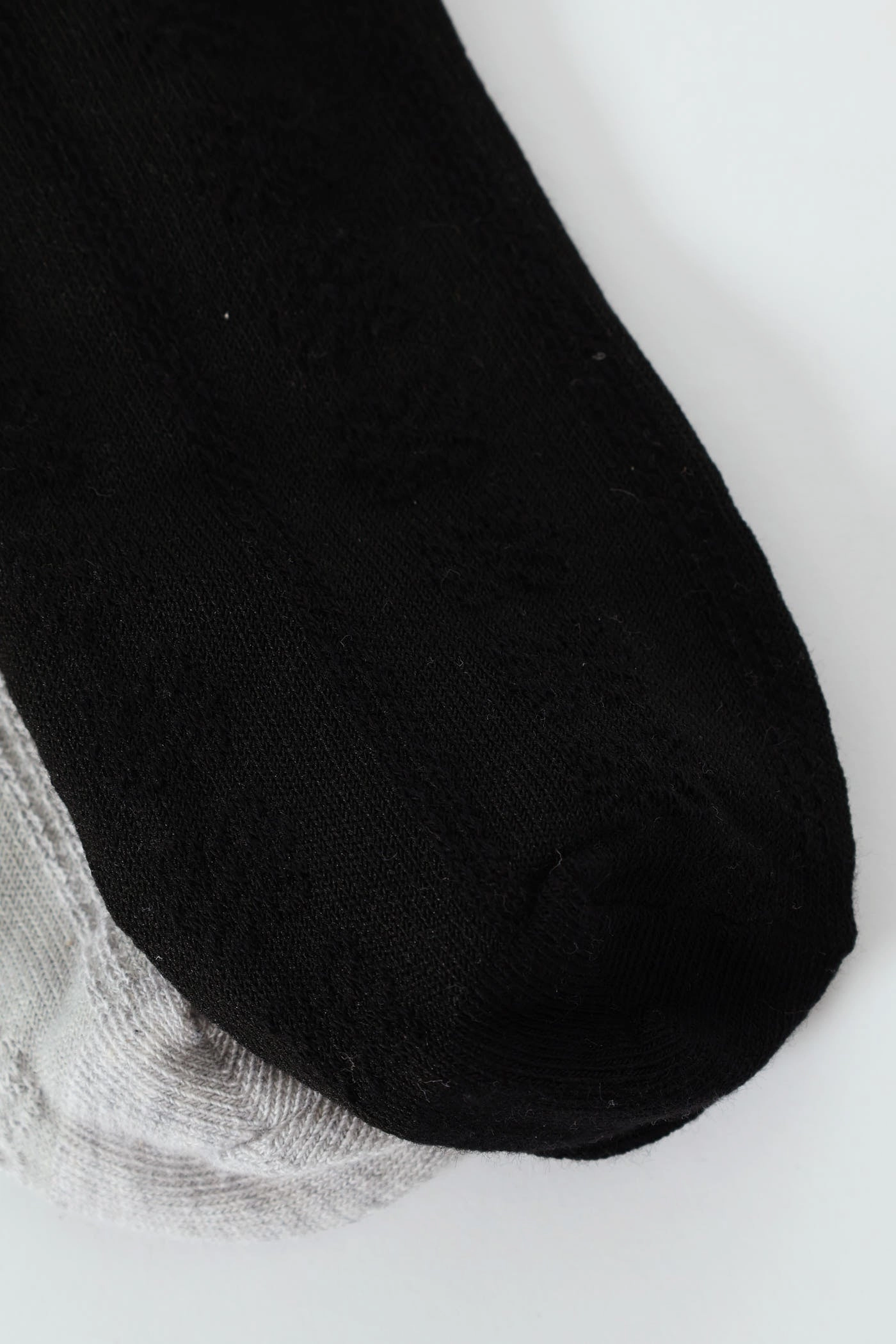 2 Pack Jacquard Flowers Crew Socks - Black/Grey