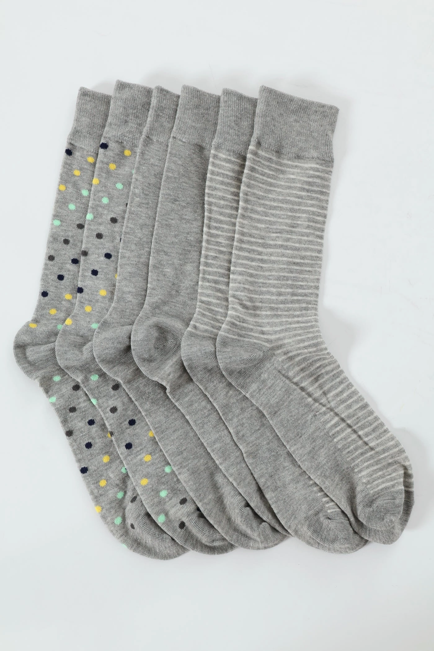 3 Pack Anklet Socks - Grey