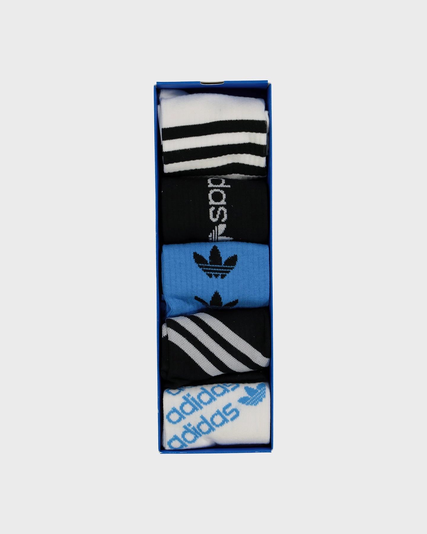 Adidas Graphic Crew Socks 5 Pack White/Black/Blue