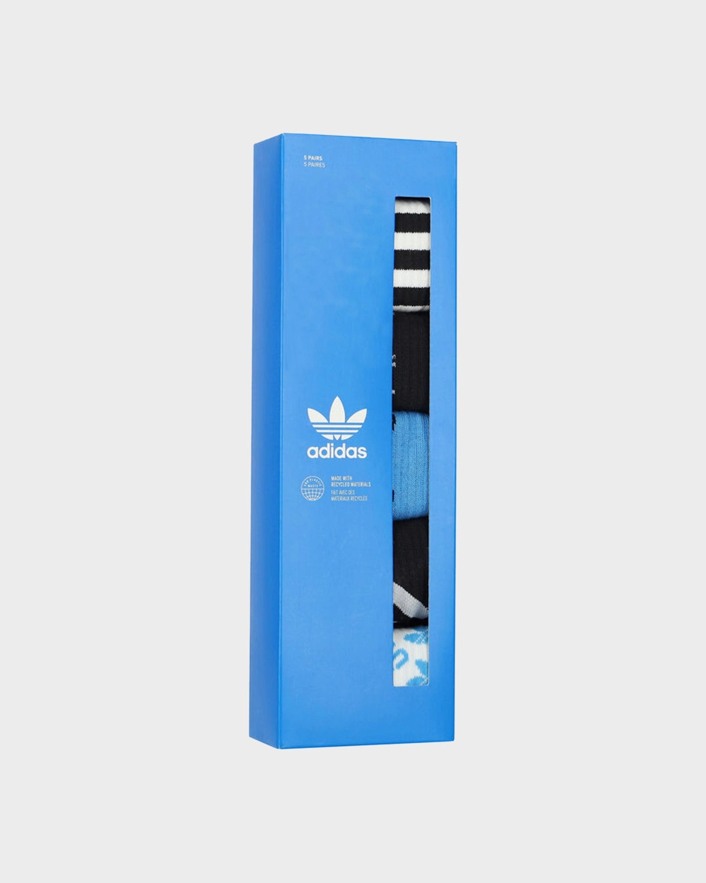 Adidas Graphic Crew Socks 5 Pack White/Black/Blue