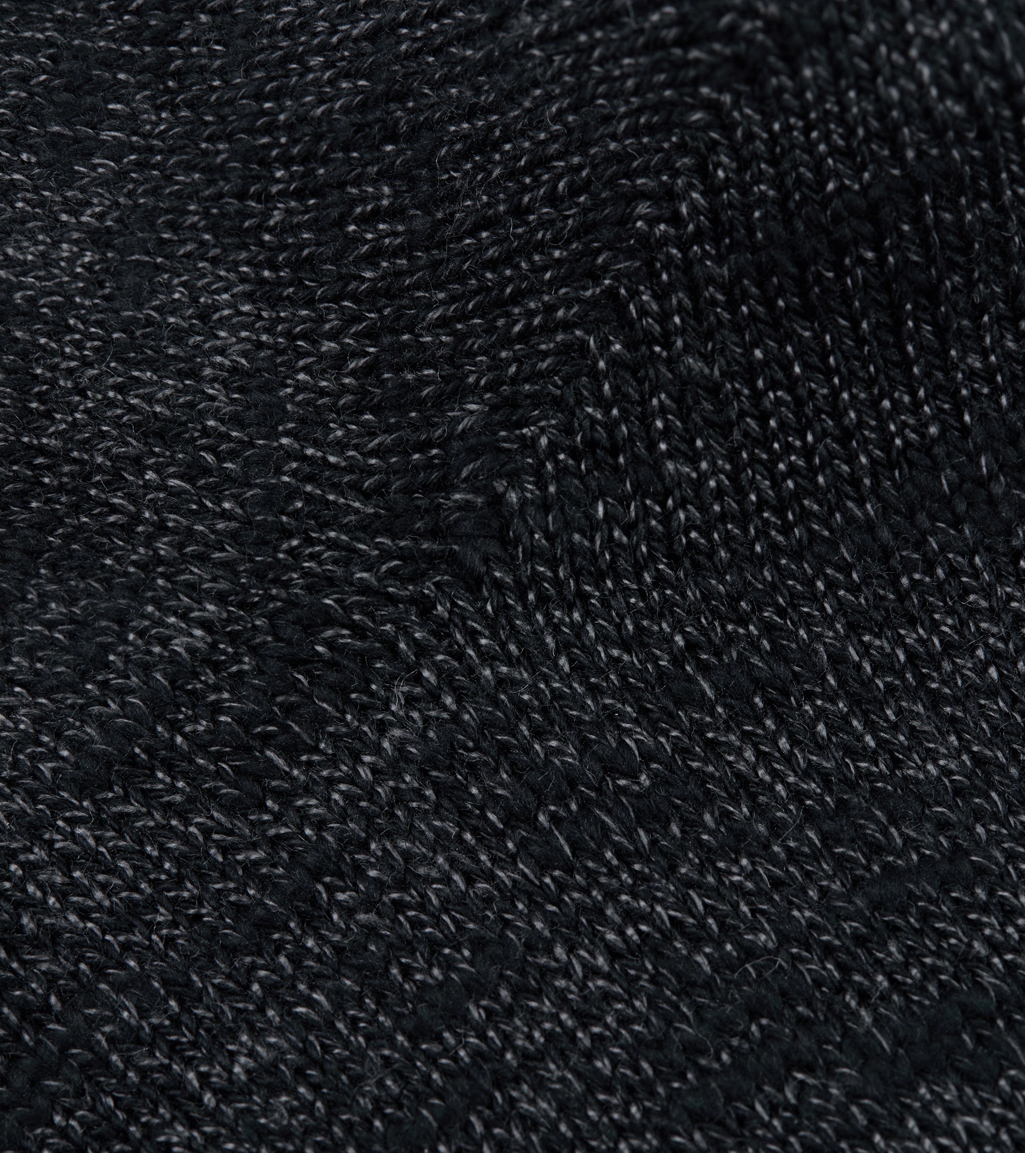 Anonymous Ism Slub Line Q Socks: Black Melange