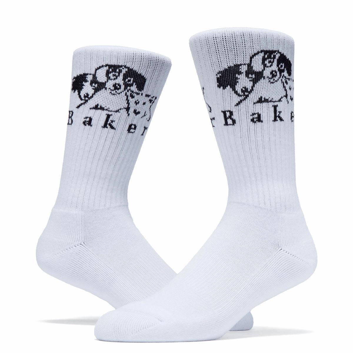 Baker Where My Dawgs At Socks - White