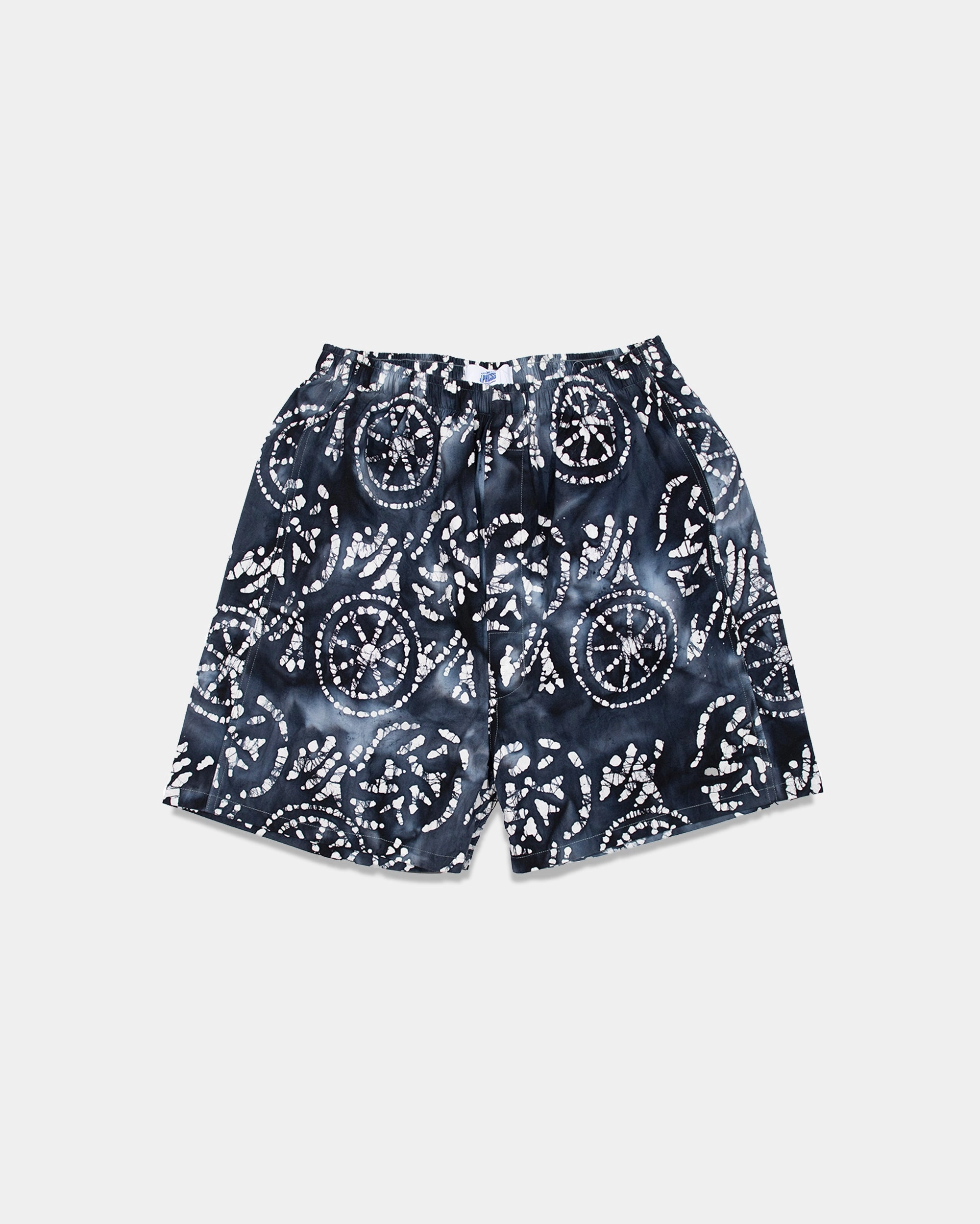 BATIK BOXER SHORTS - NAVY/WHITE