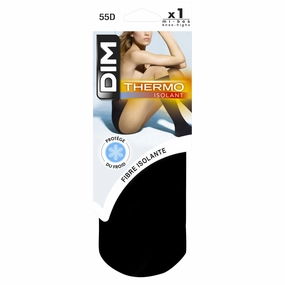 Black Thermo Isole du Froid 54 thermal knee highs