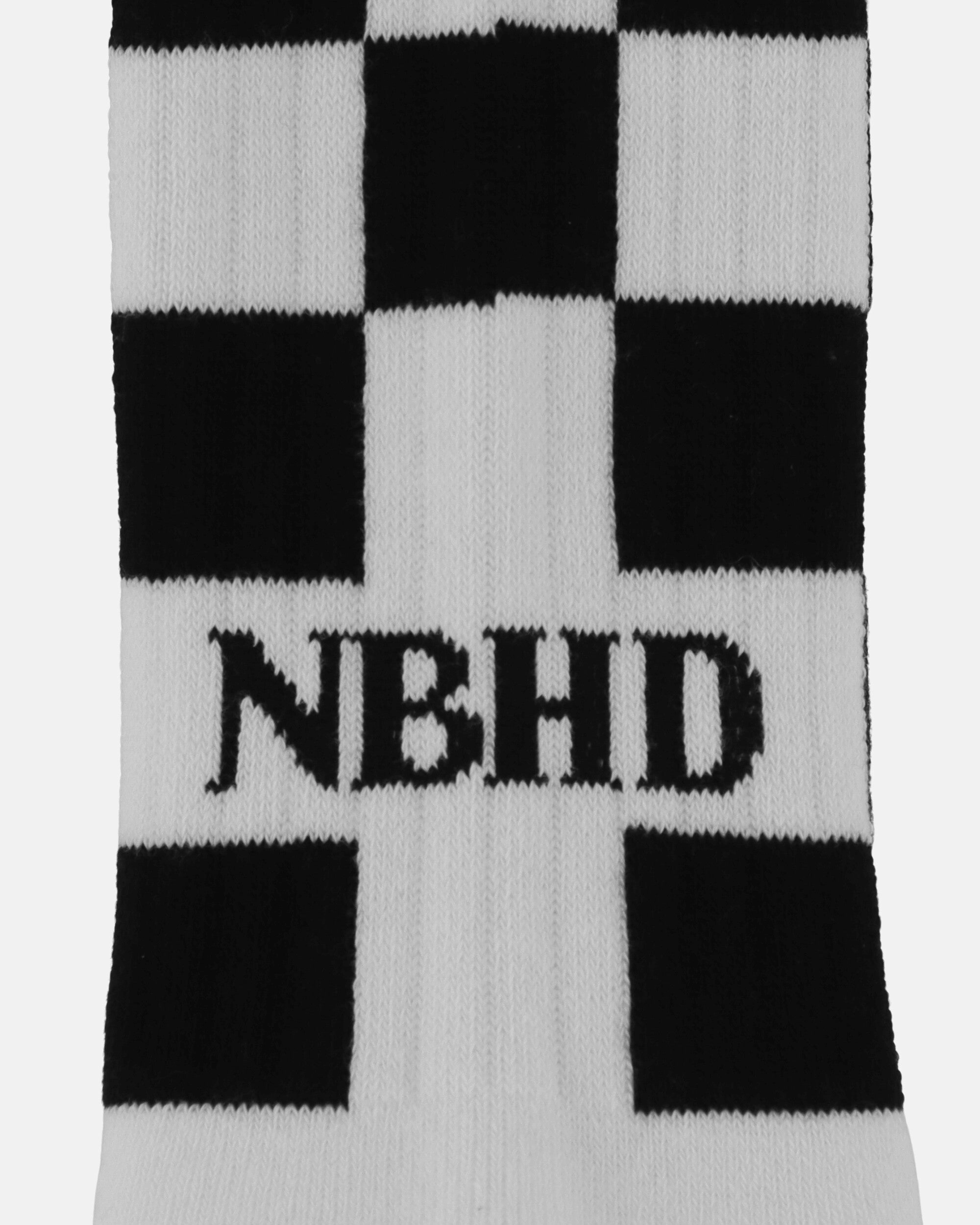Checker Socks White