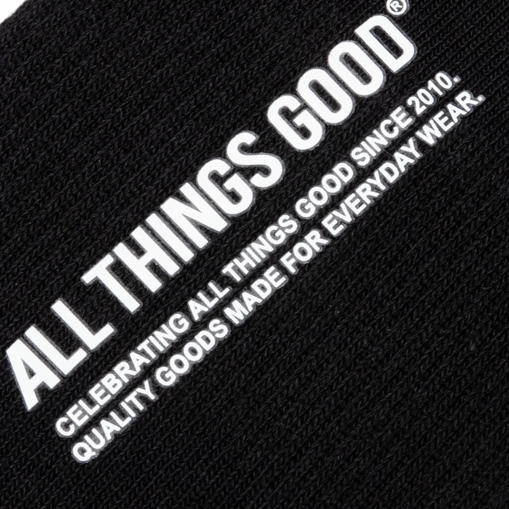 Classic No Show Sock - Black (3-Pack)