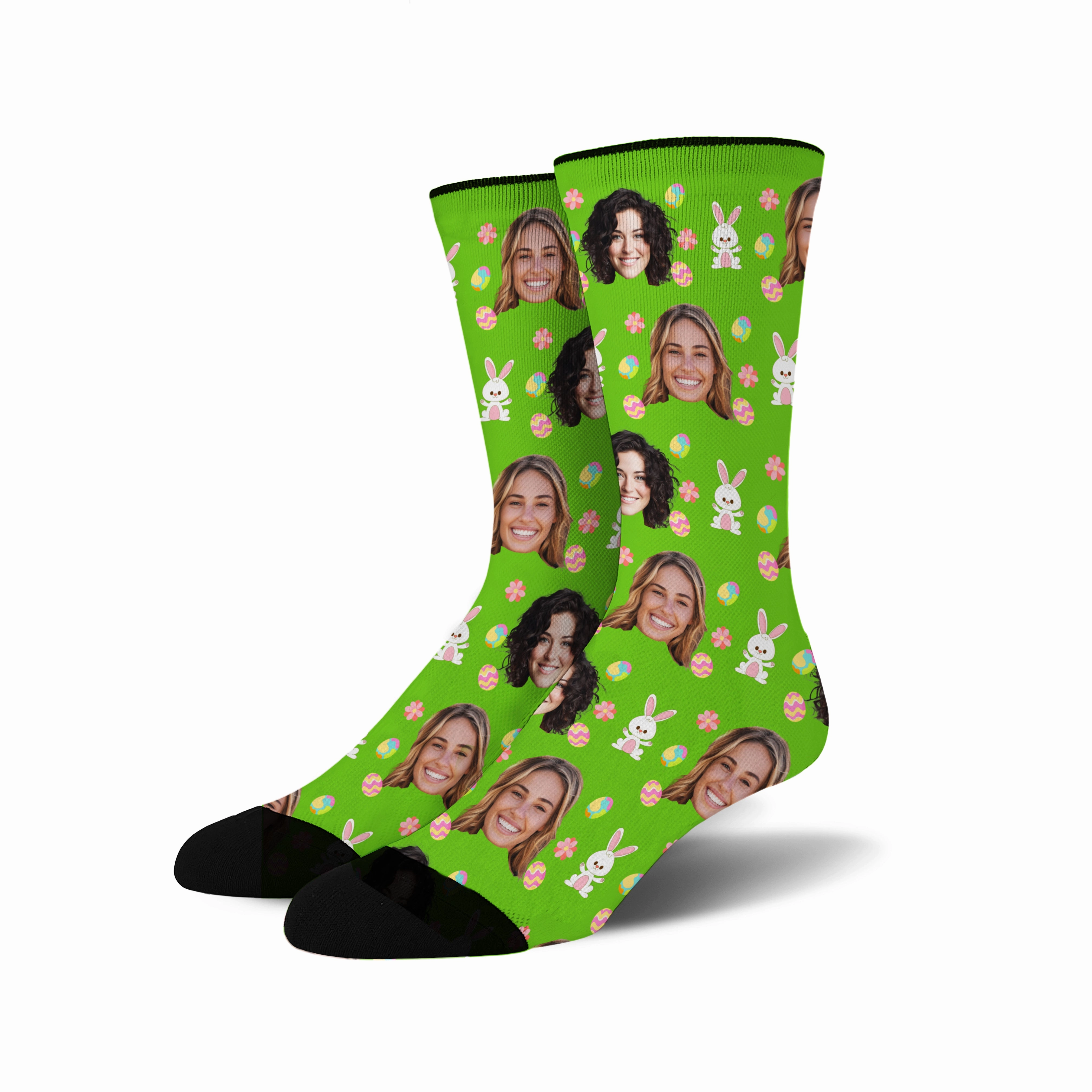 Custom Face - Easter Bunny socks # 4