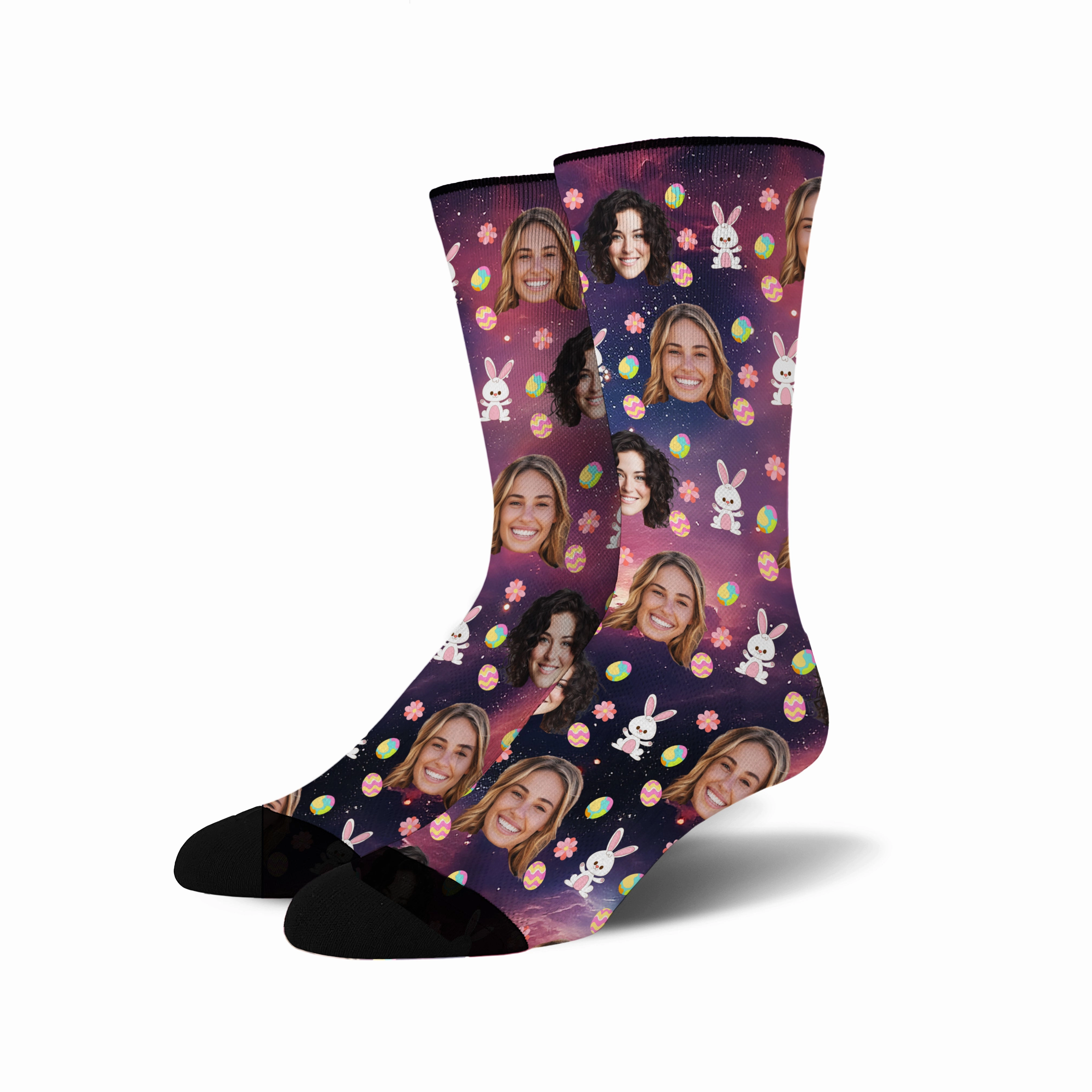 Custom Face - Easter Bunny socks # 4