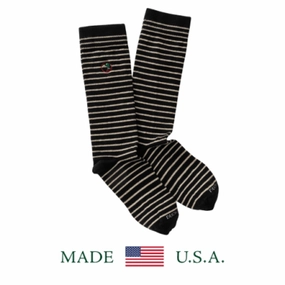 Duck Head Striped Logo Socks (3 Colors)