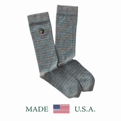 Duck Head Striped Logo Socks (3 Colors)