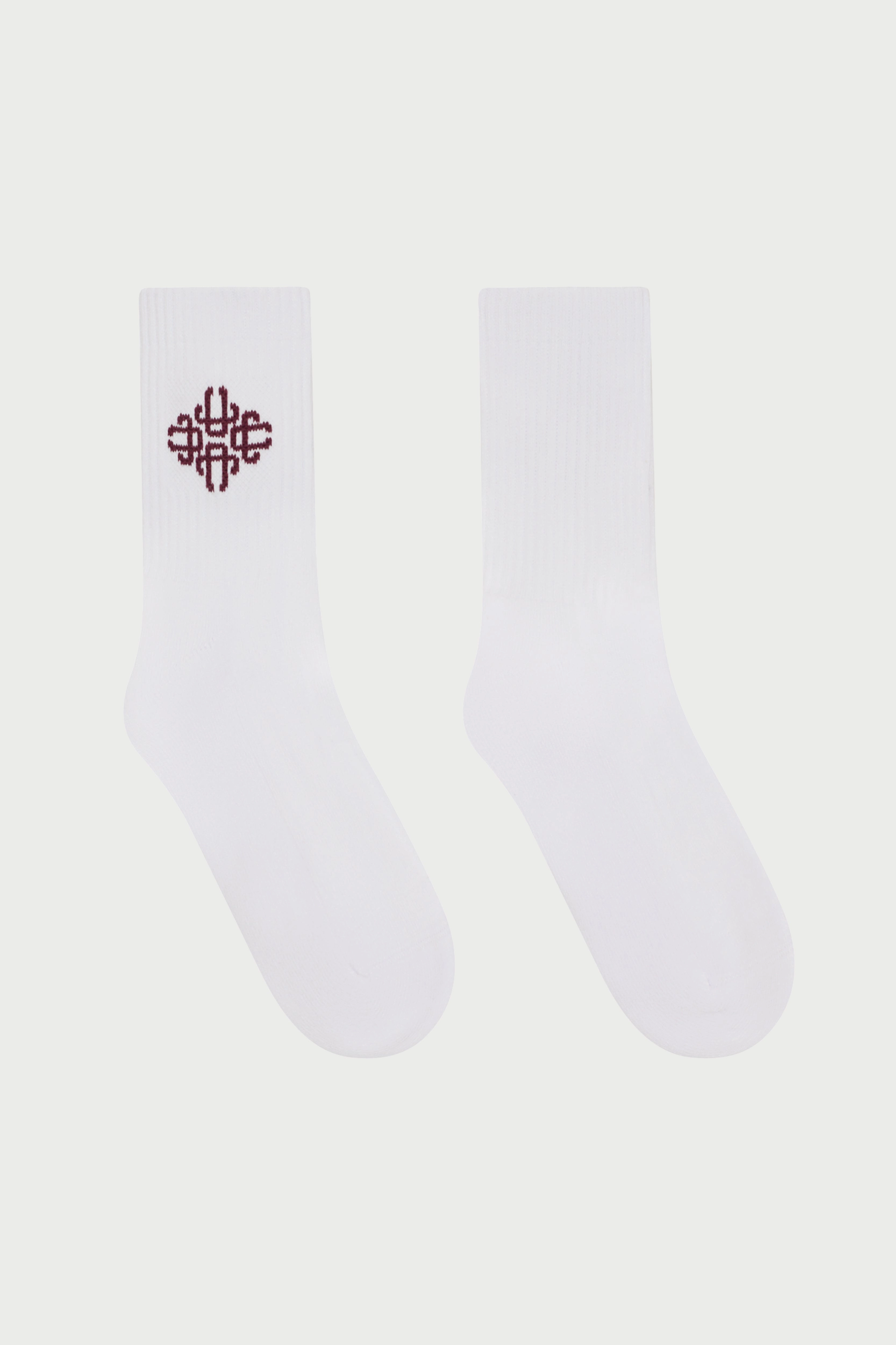 EMBLEM SPORT SOCK - BURGUNDY