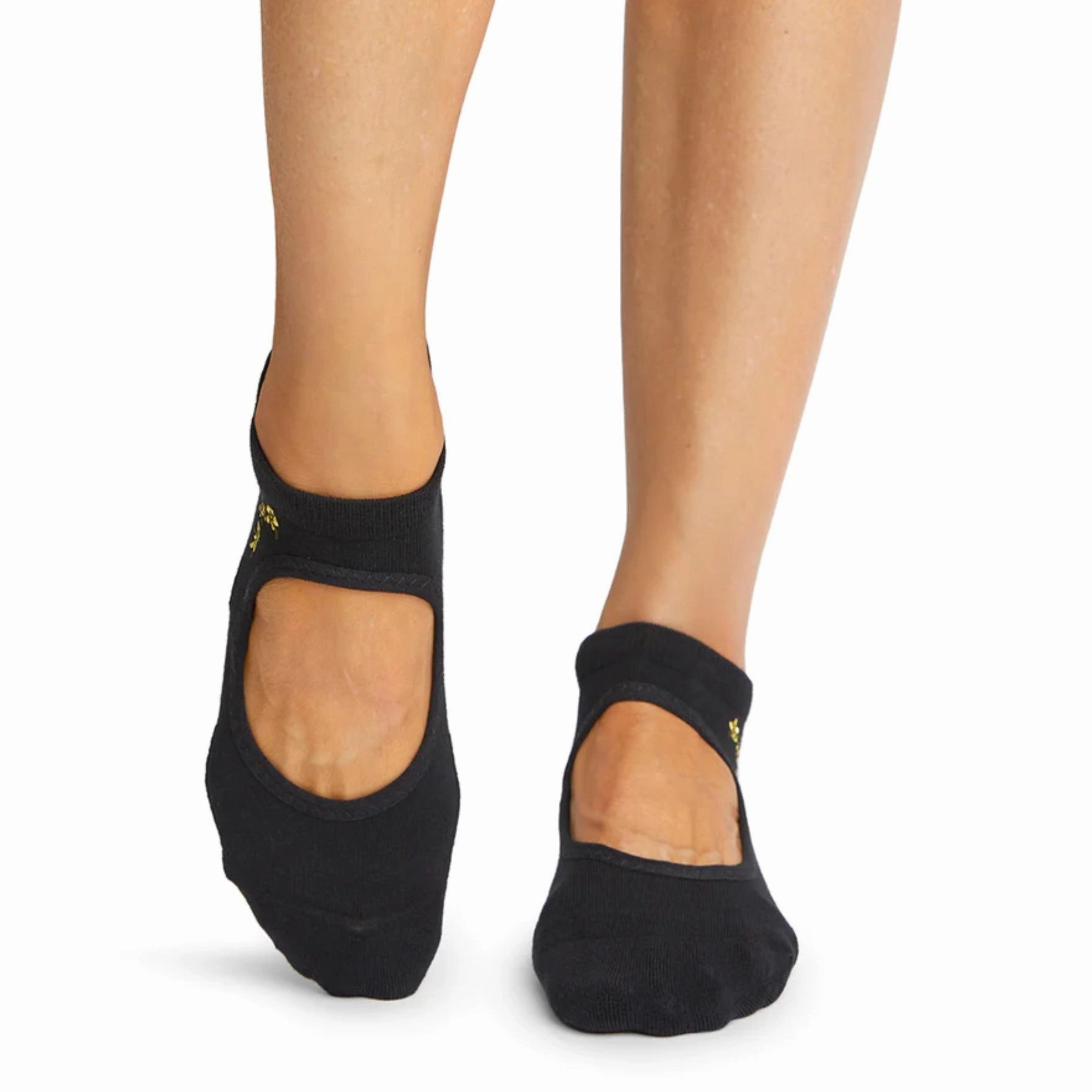 Emma Grip Socks - Ebony Flourish (Pilates / Barre)
