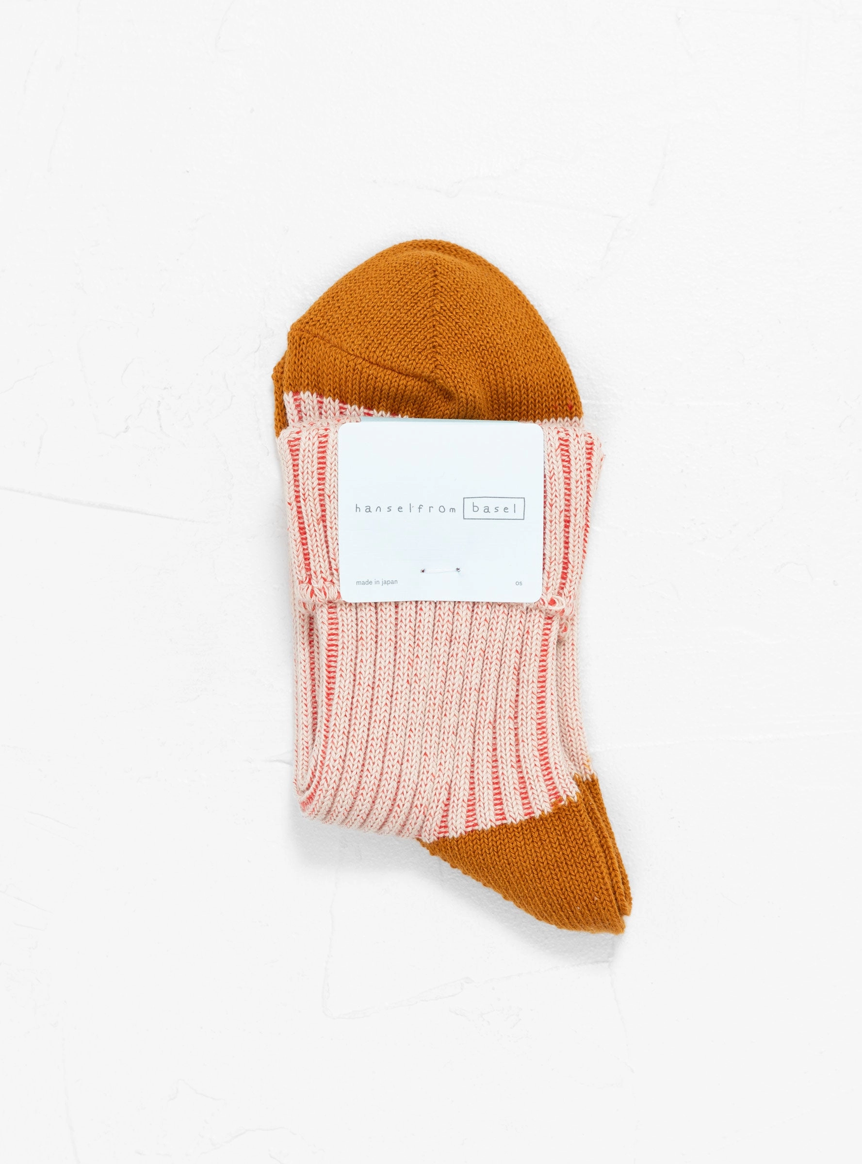 Faded Turncuff Crew Sock Terracotta
