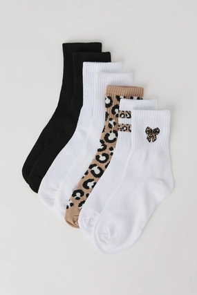 Girls Quarter Length Socks (7 Pack)