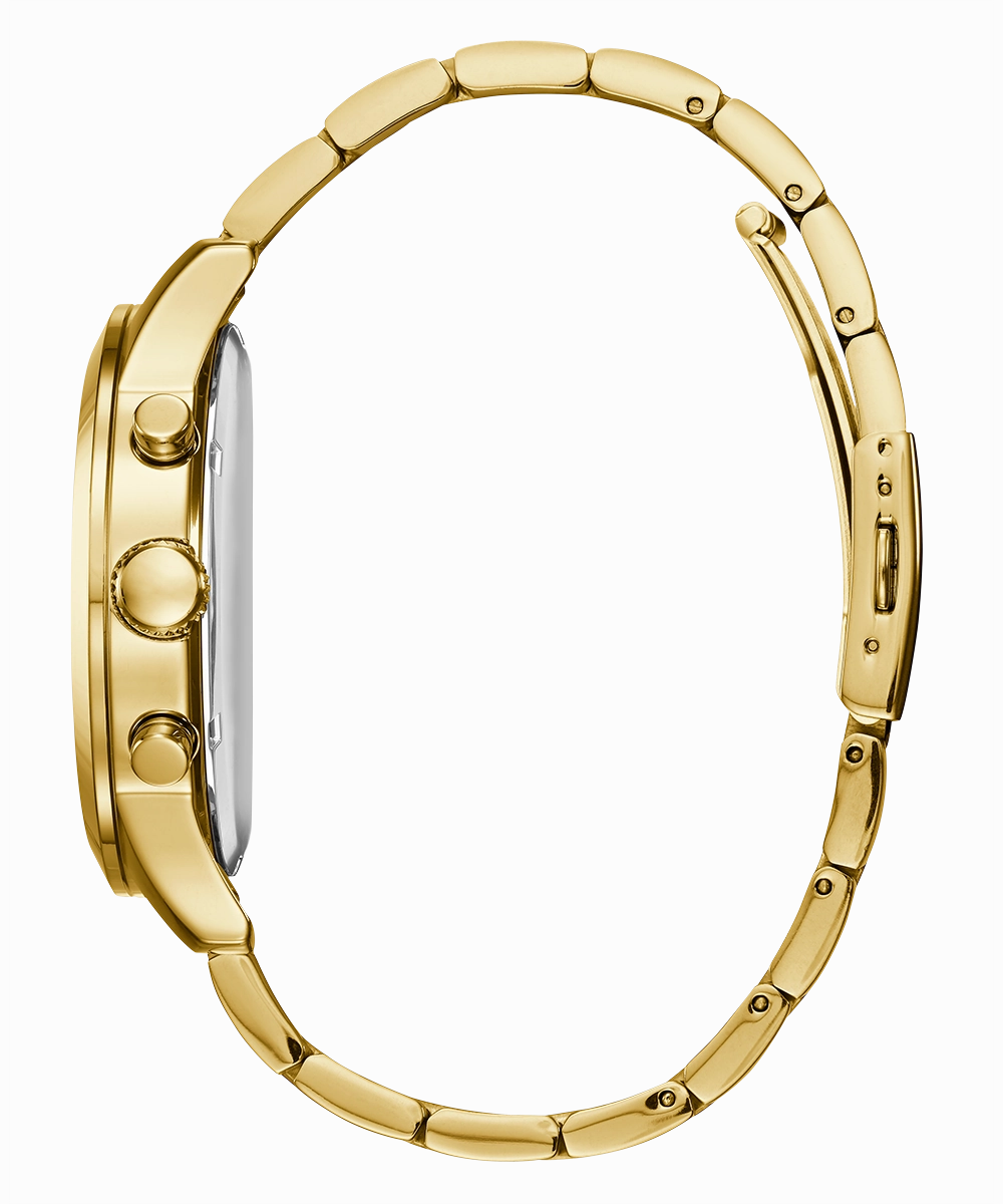 GUESS Mens Gold Tone Chronograph Watch