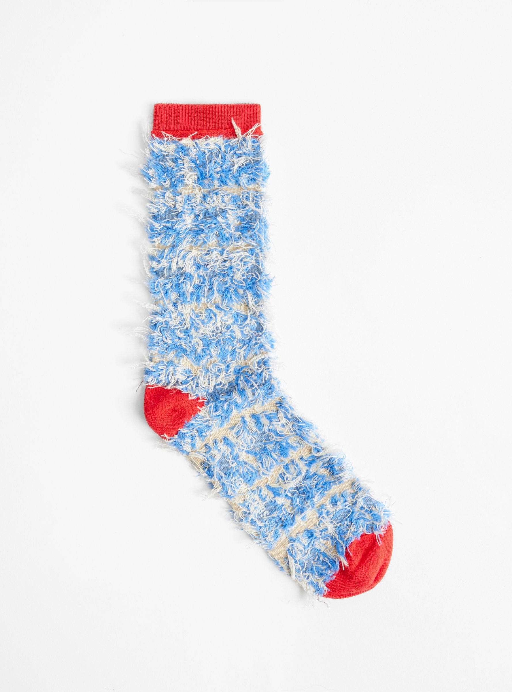 Hairy Handsome Chair Socks Femme, Blue Hairy Chair