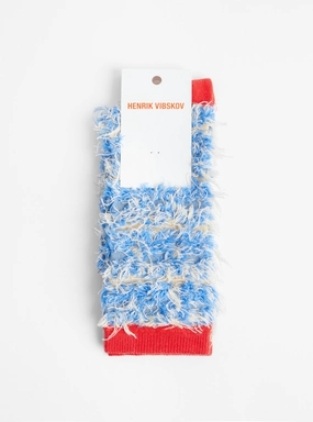 Hairy Handsome Chair Socks Femme, Blue Hairy Chair