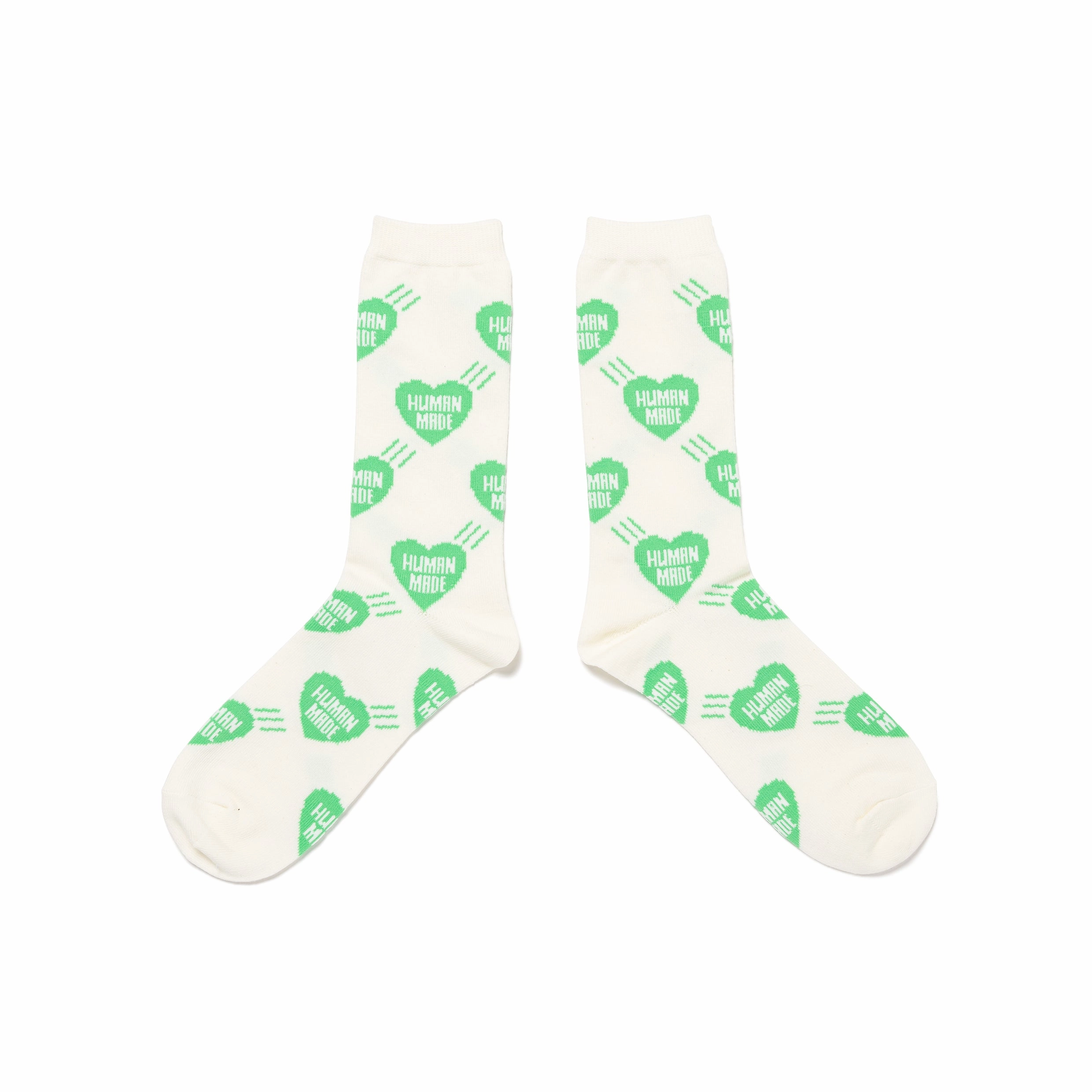 Human Made Heart Socks Green HM29GD057G
