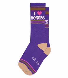 I ❤️ Horses - Gym Crew Socks