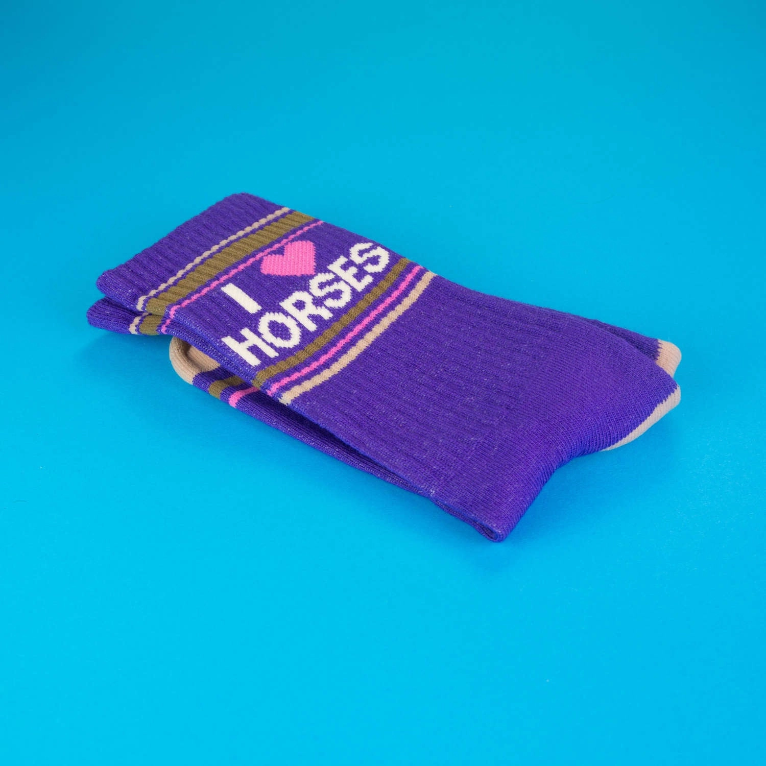 I ❤️ Horses - Gym Crew Socks