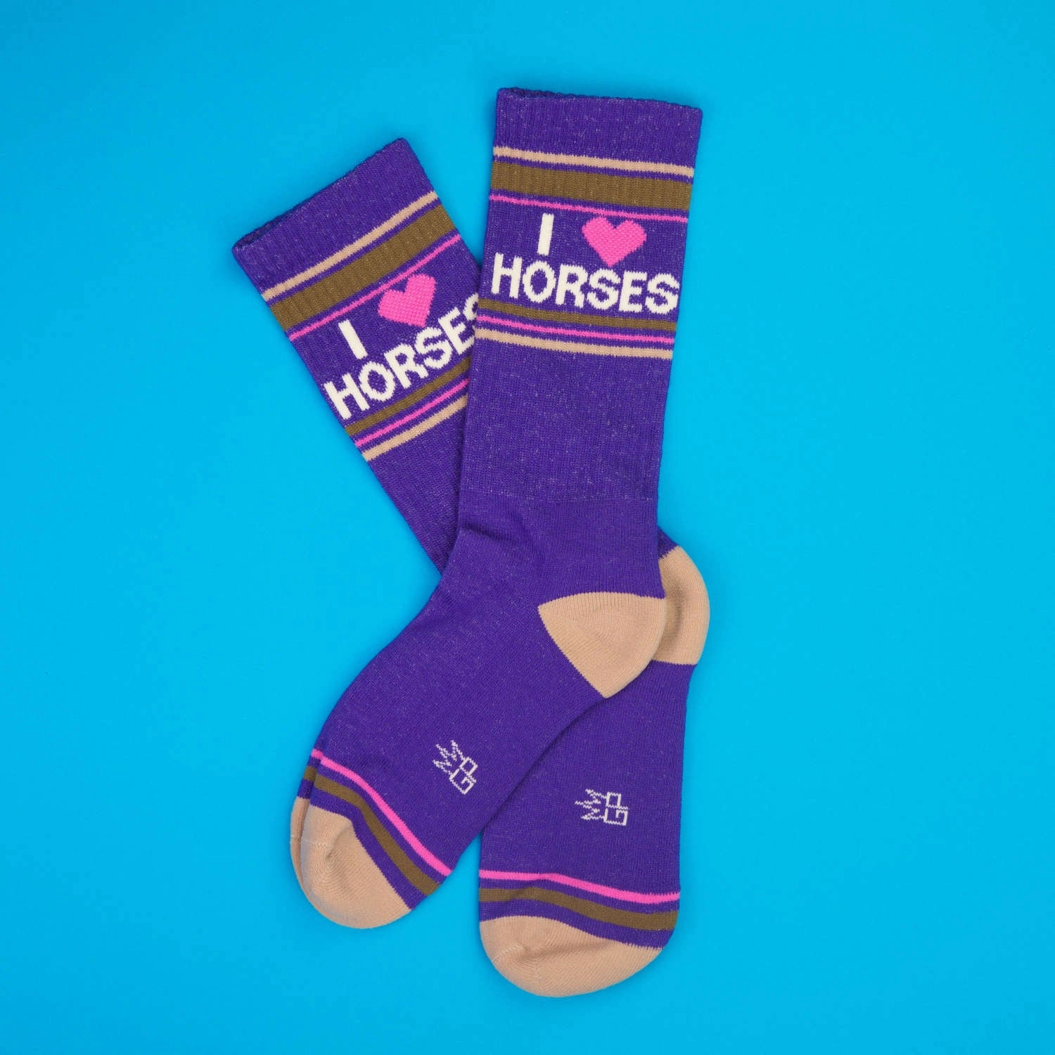 I ❤️ Horses - Gym Crew Socks