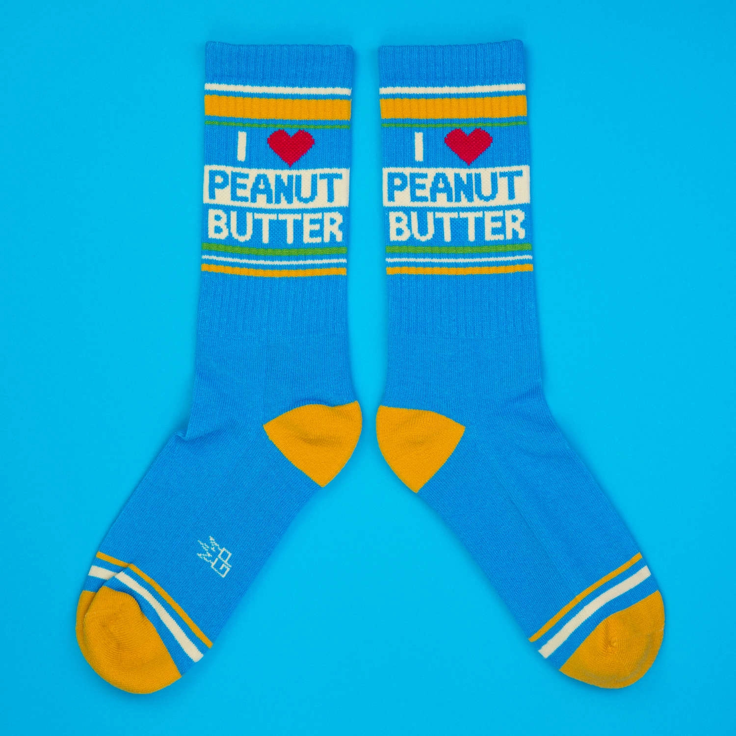 I ❤️ Peanut Butter - Gym Crew Socks