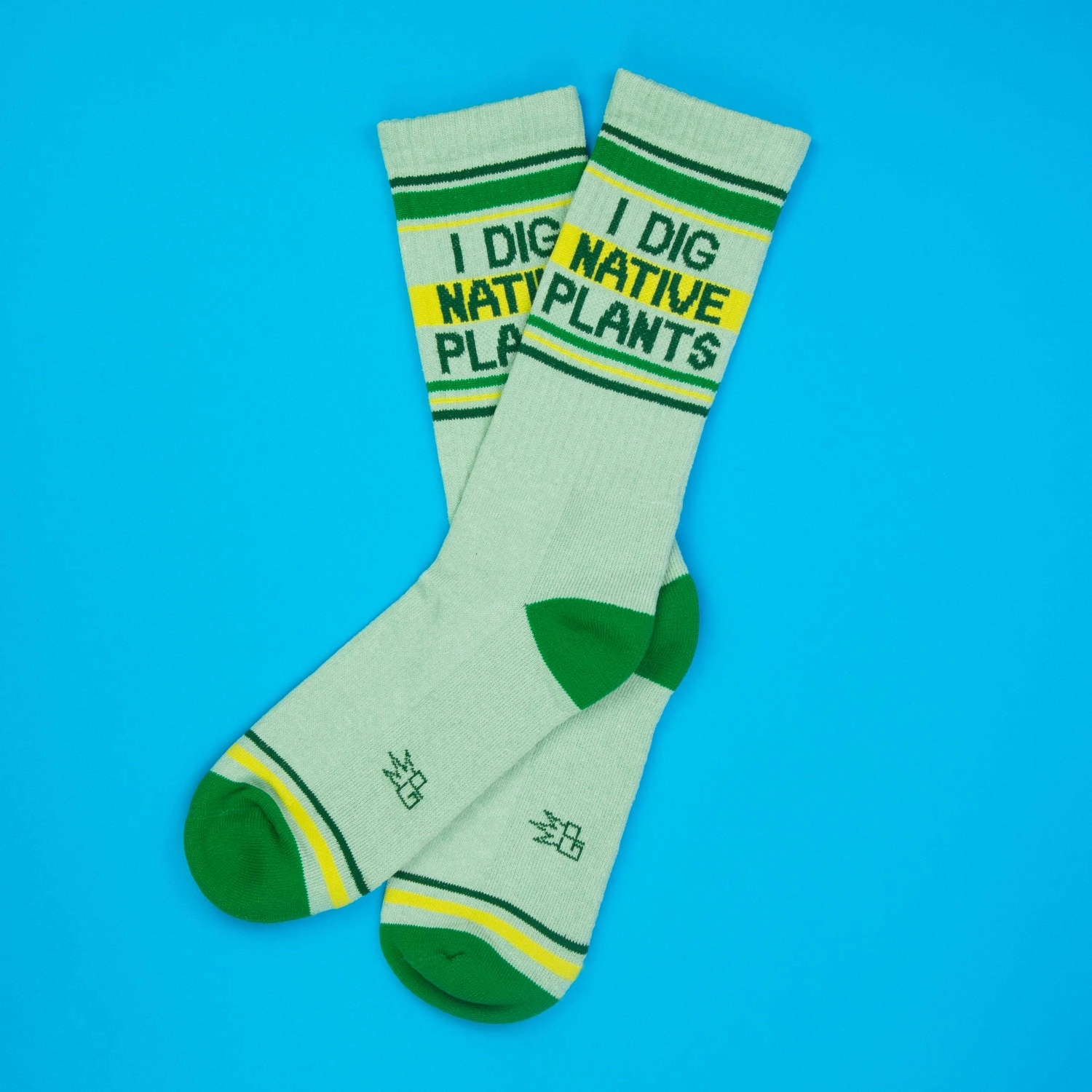I Dig Native Plants - Gym Crew Socks