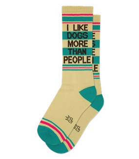 I Like Dogs More Than People - Gym Crew Socks