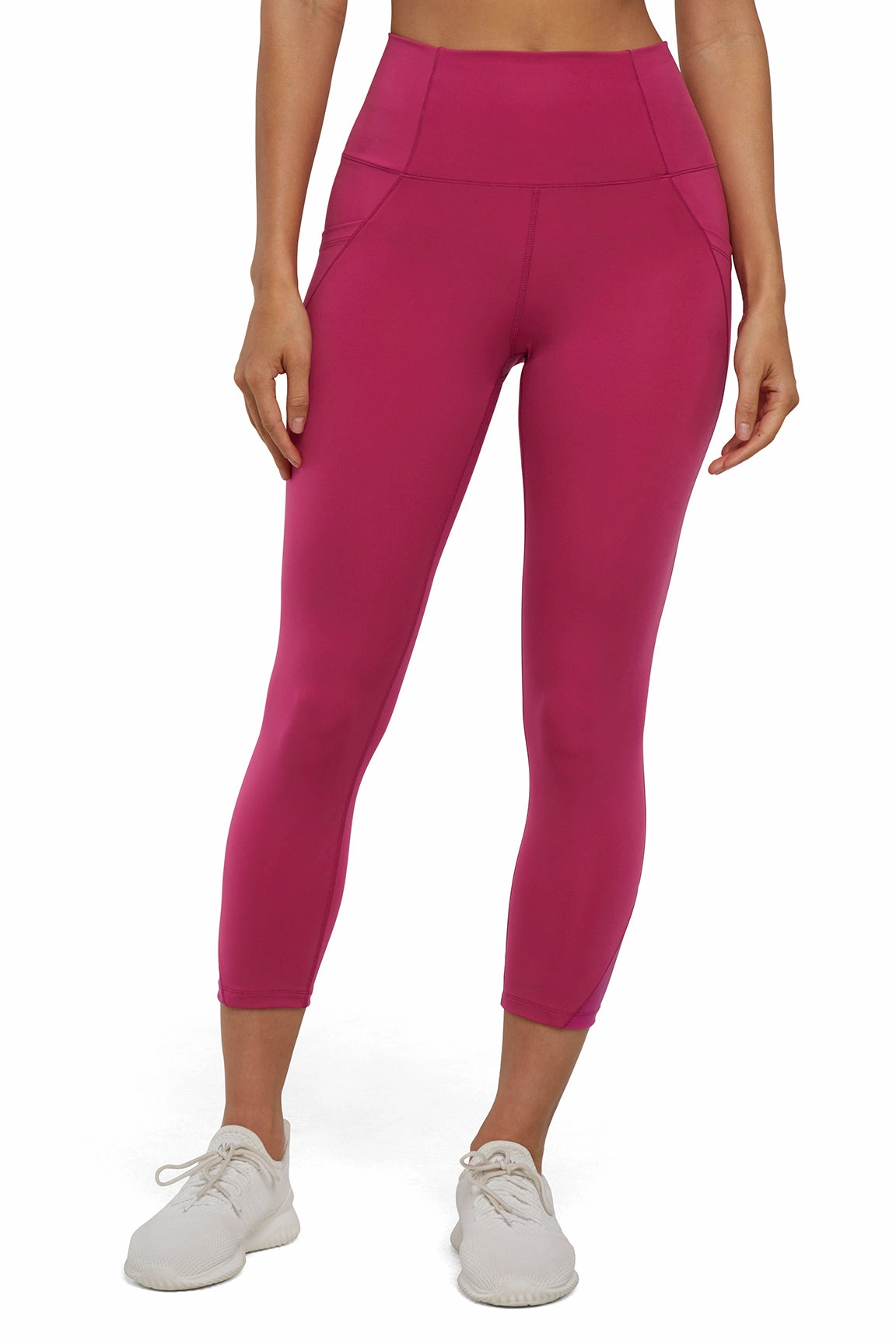 Jenny Side Pocket Mid Calf Capri - Cactus Flower