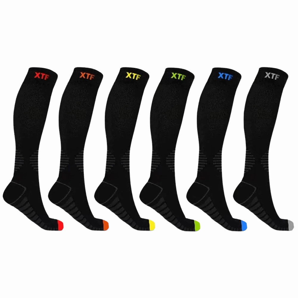Knee-high Compression Socks (6-Pairs)