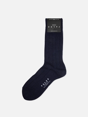 Lhasa Rib Socks Navy