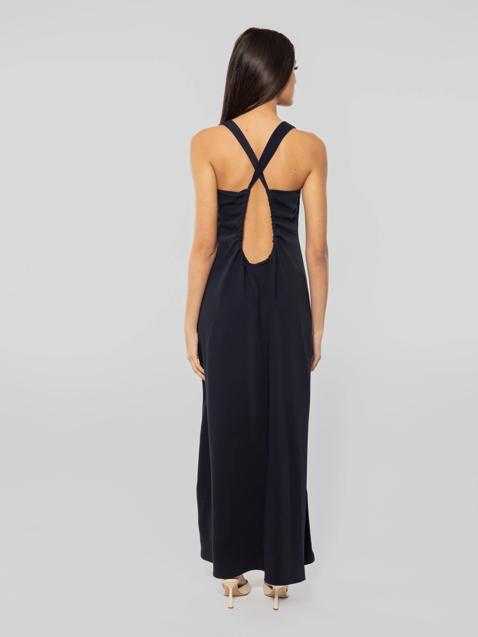 Long Dress with Blue Cross