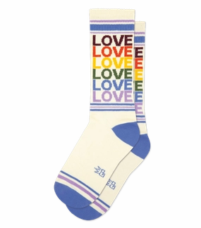 Love - Vintage Rainbow - Gym Crew Socks