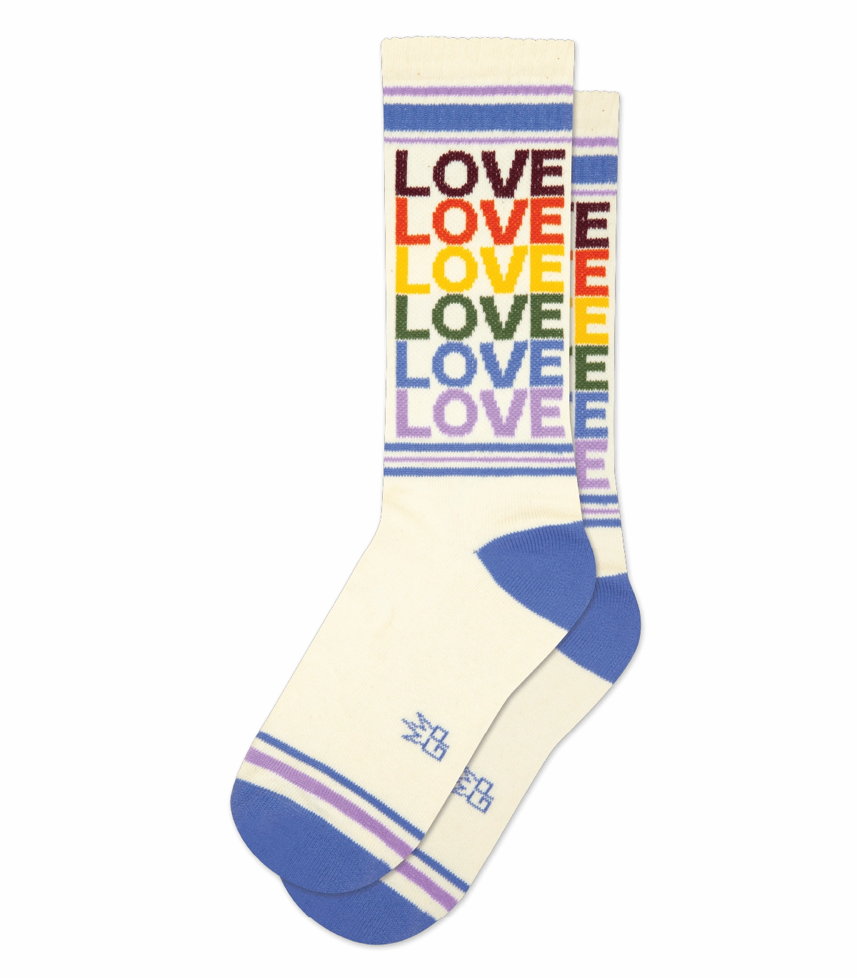 Love - Vintage Rainbow - Gym Crew Socks