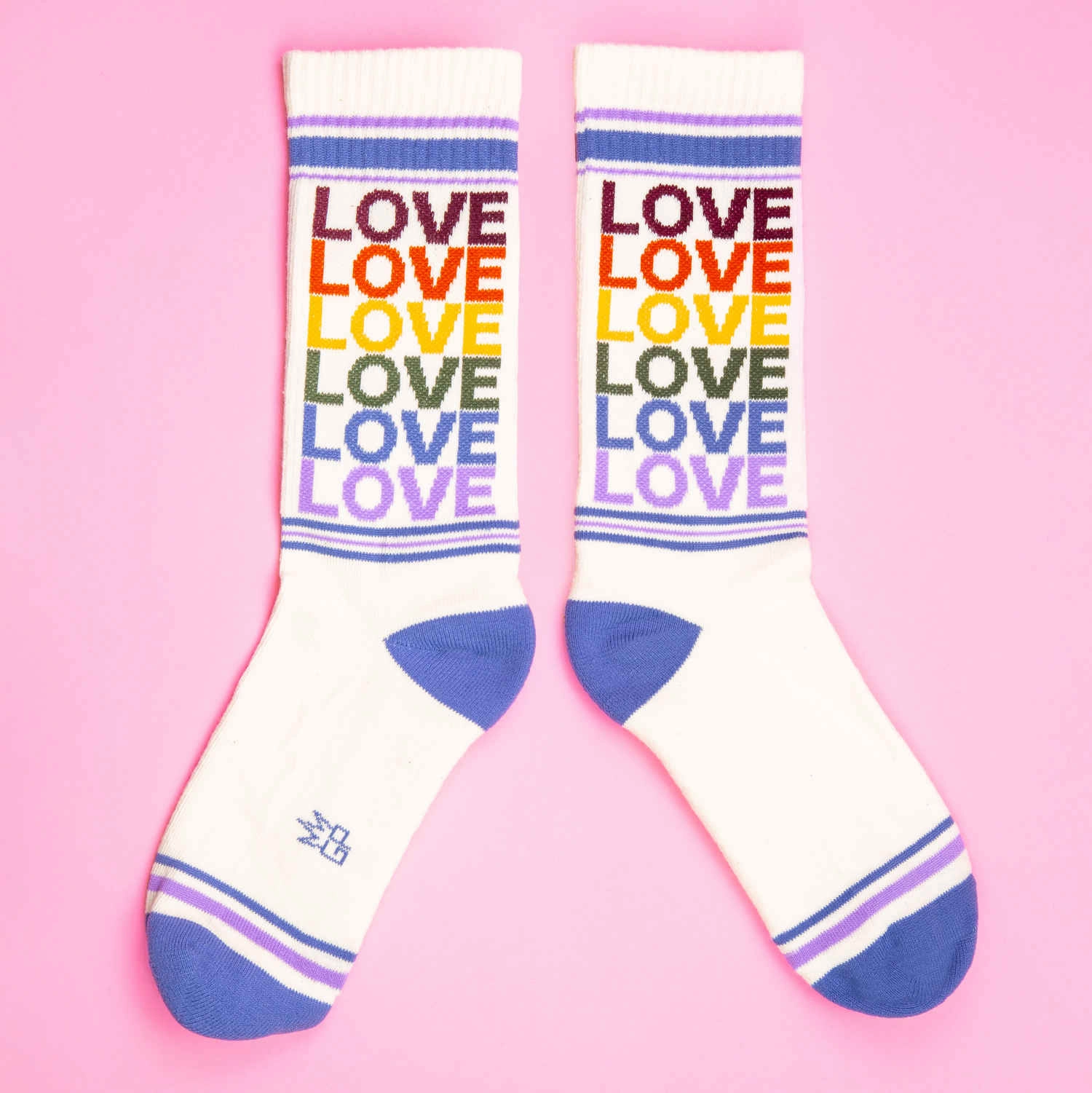 Love - Vintage Rainbow - Gym Crew Socks