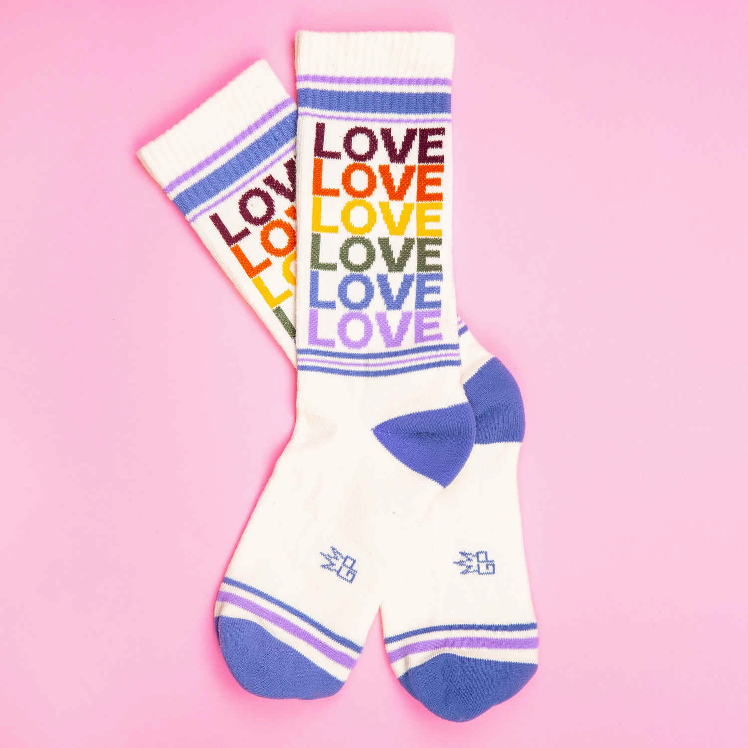 Love - Vintage Rainbow - Gym Crew Socks