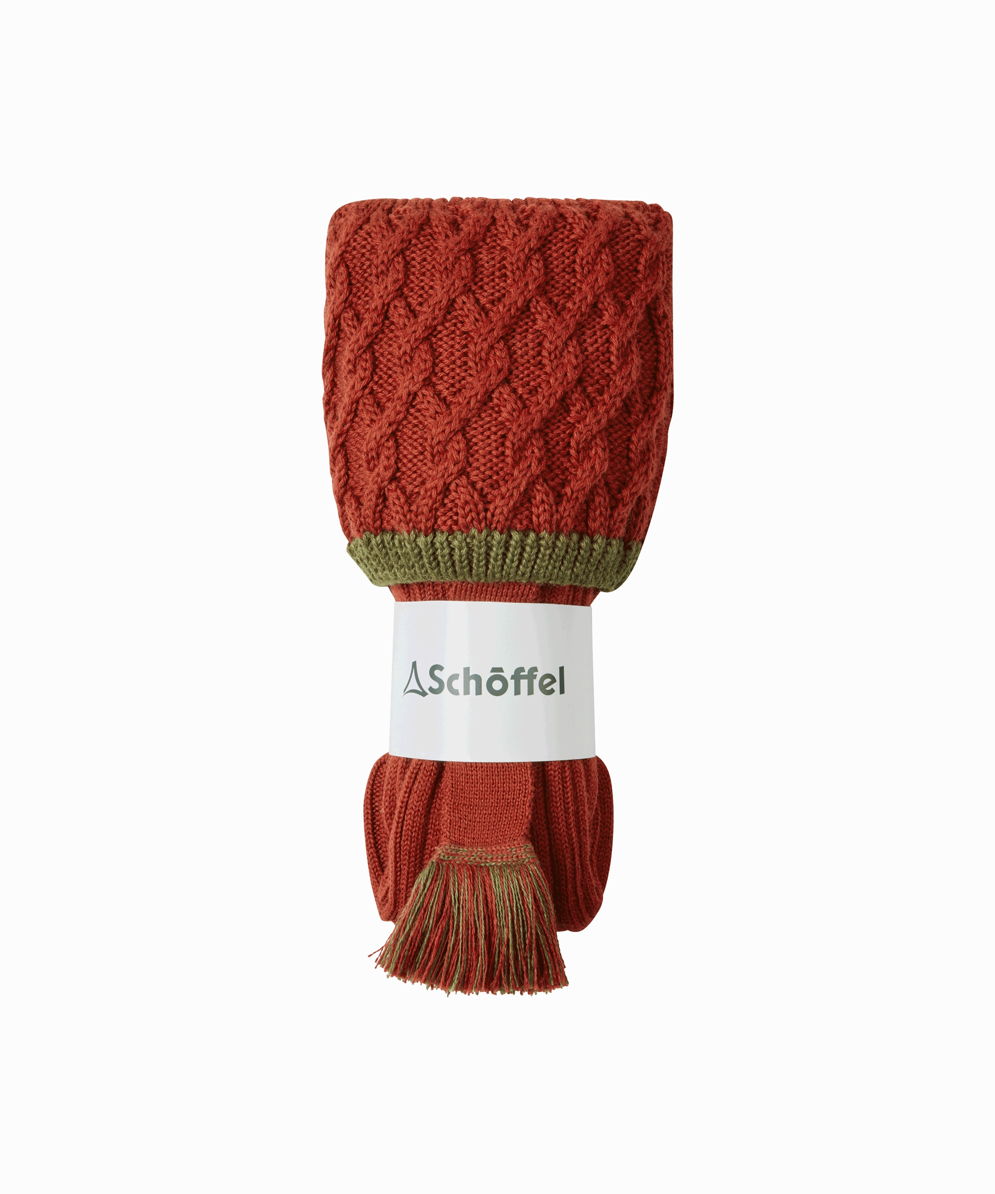 Men's Lattice Socks - Brick