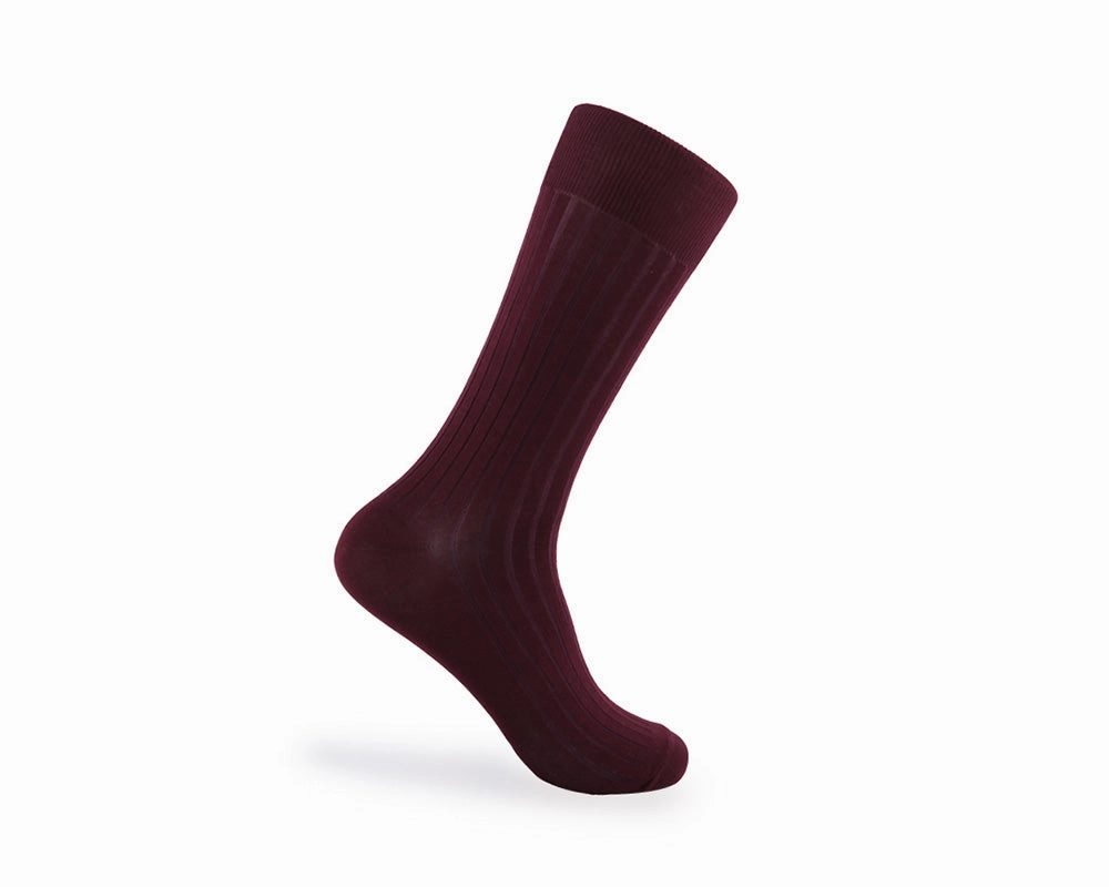 Men's Ribbed Socks - Fig