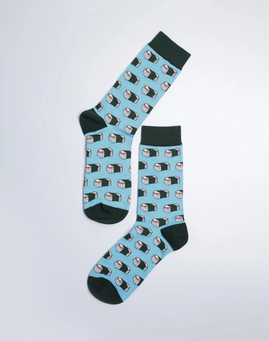 Men's Spam Musubi Hawaii Crew Socks