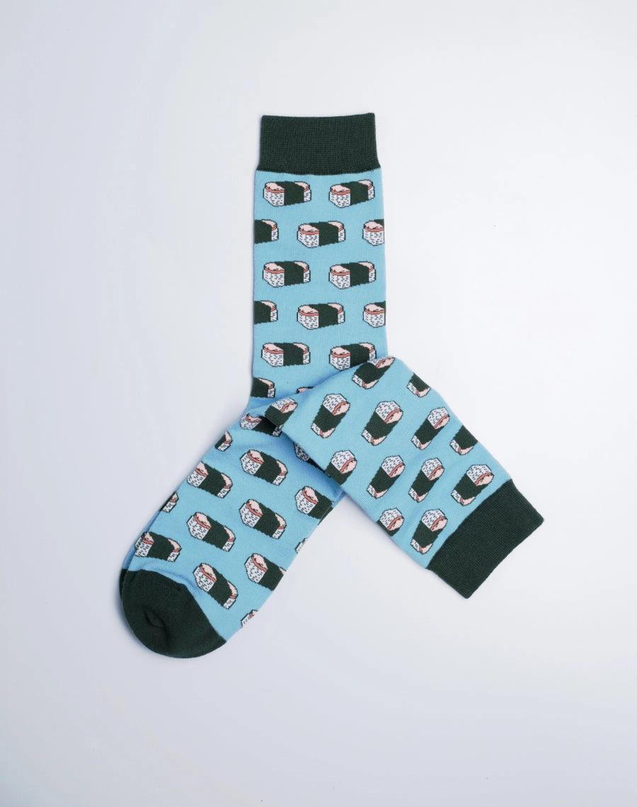 Men's Spam Musubi Hawaii Crew Socks