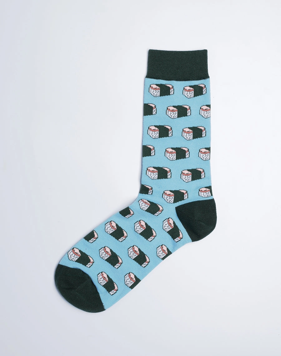 Men's Spam Musubi Hawaii Crew Socks