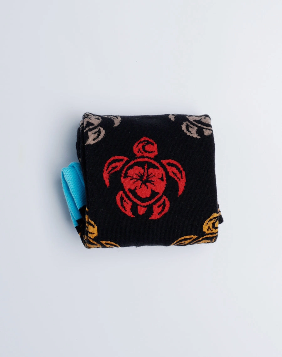 Men's Tribal Turtle Tropical Crew Socks