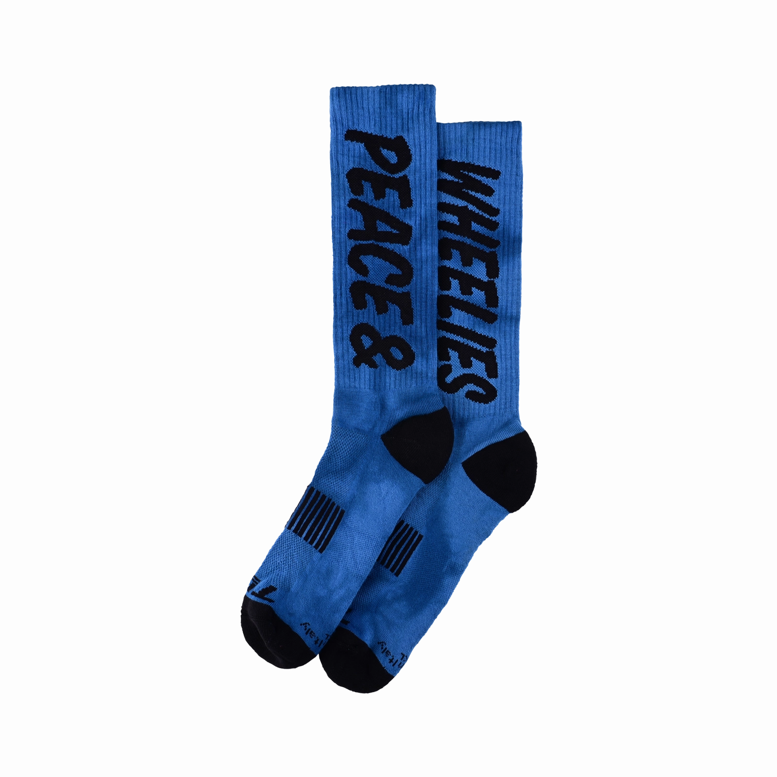 Mens Performance Socks Peace & Wheelies Cobalt
