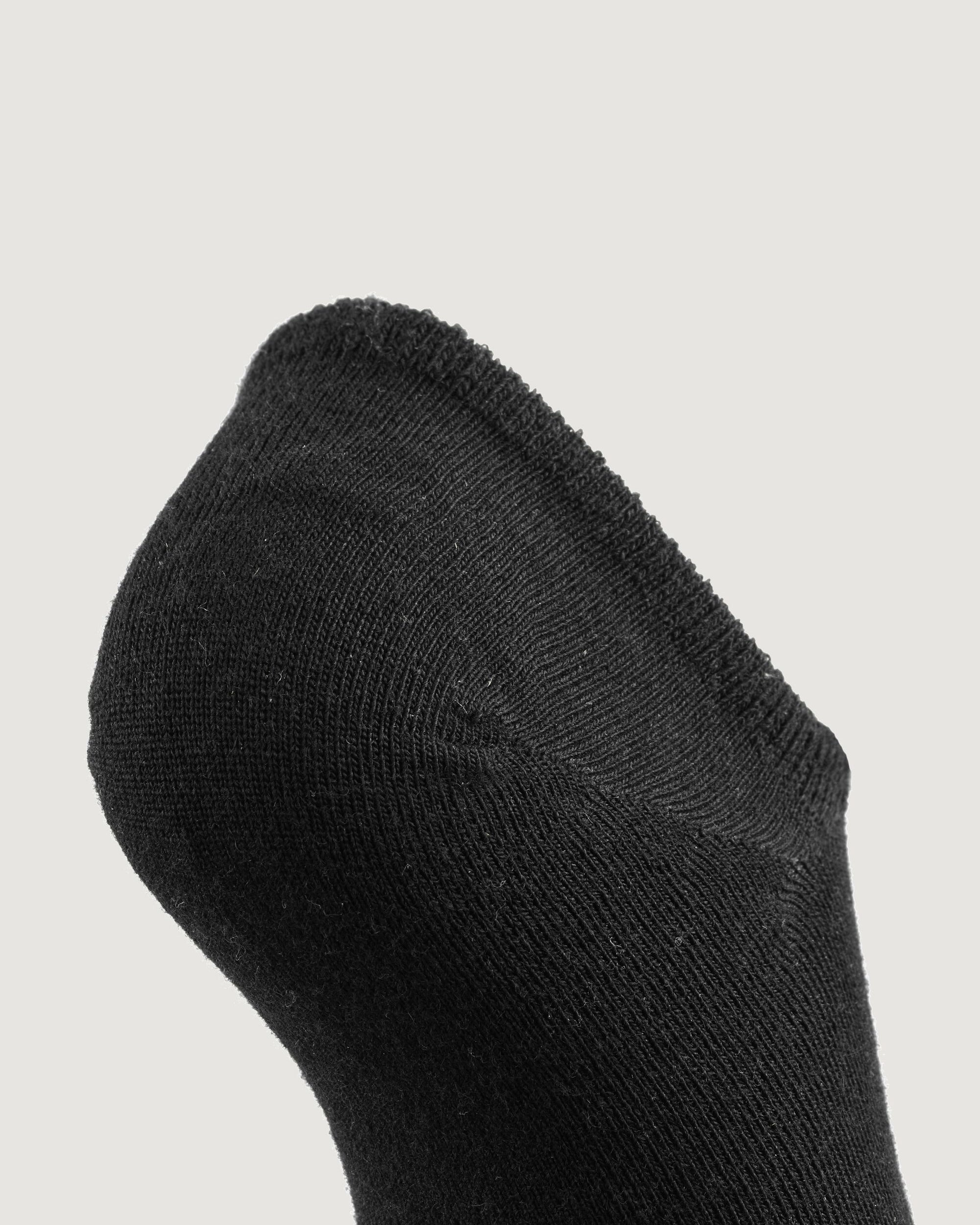 Merino NoShow Socks - Black
