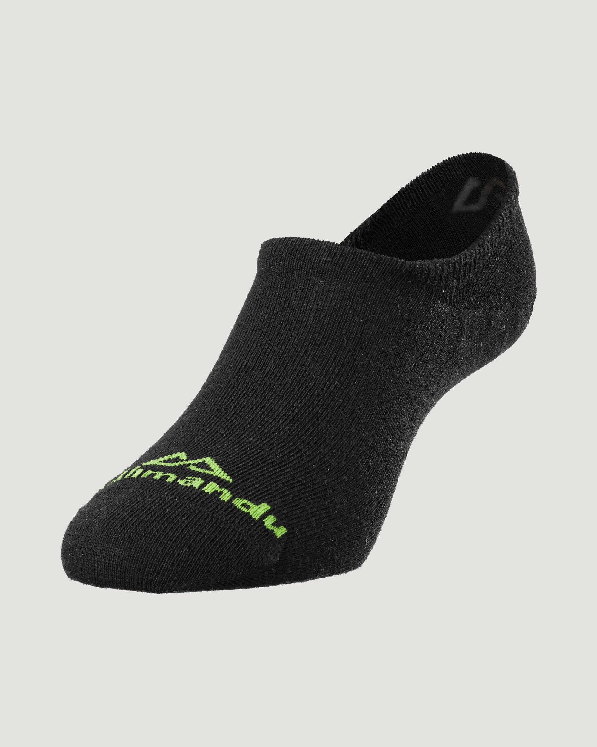 Merino NoShow Socks - Black
