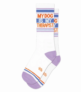 My Dog Is My Therapist - Gym Crew Socks