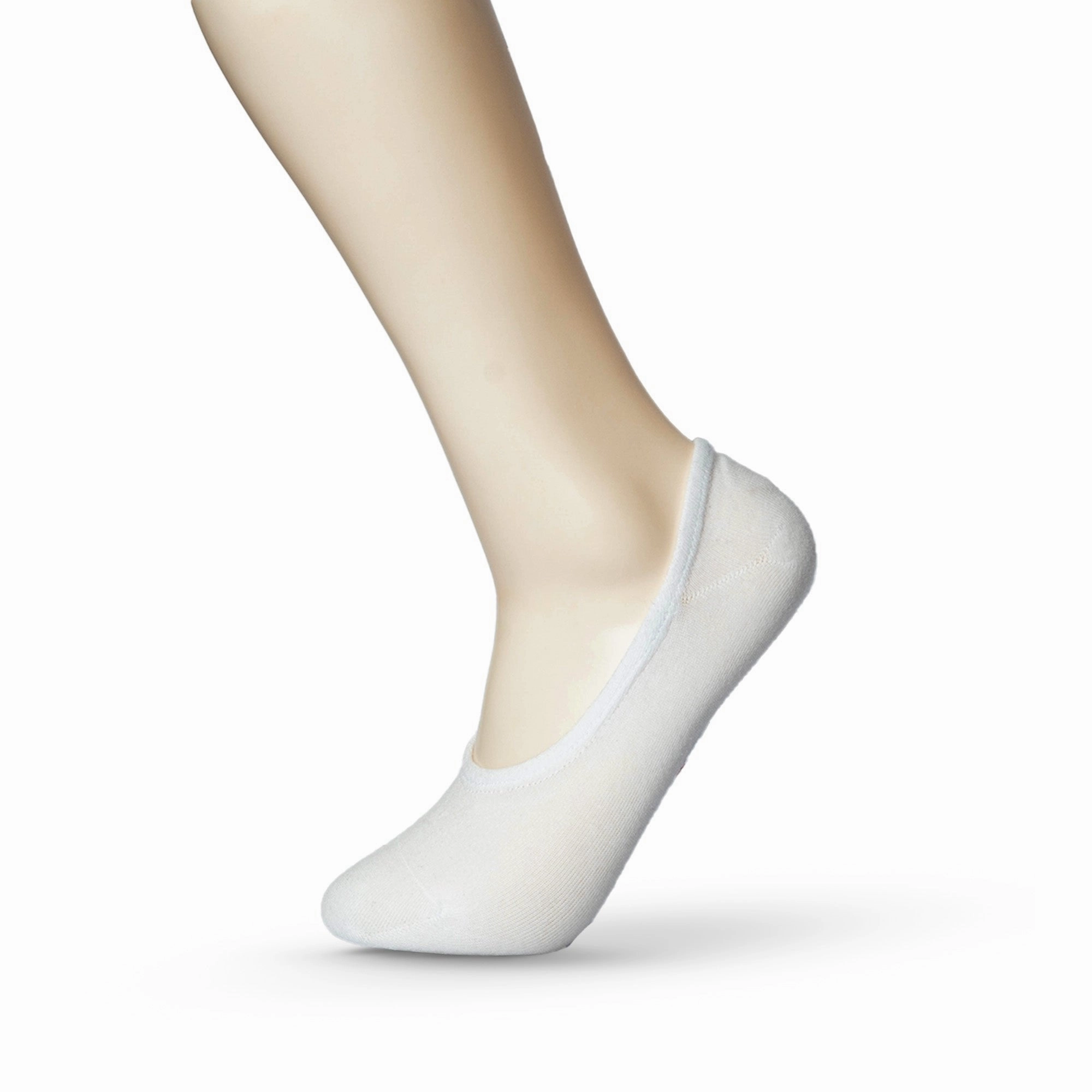 NBA Logoman No Show Socks - WHITE