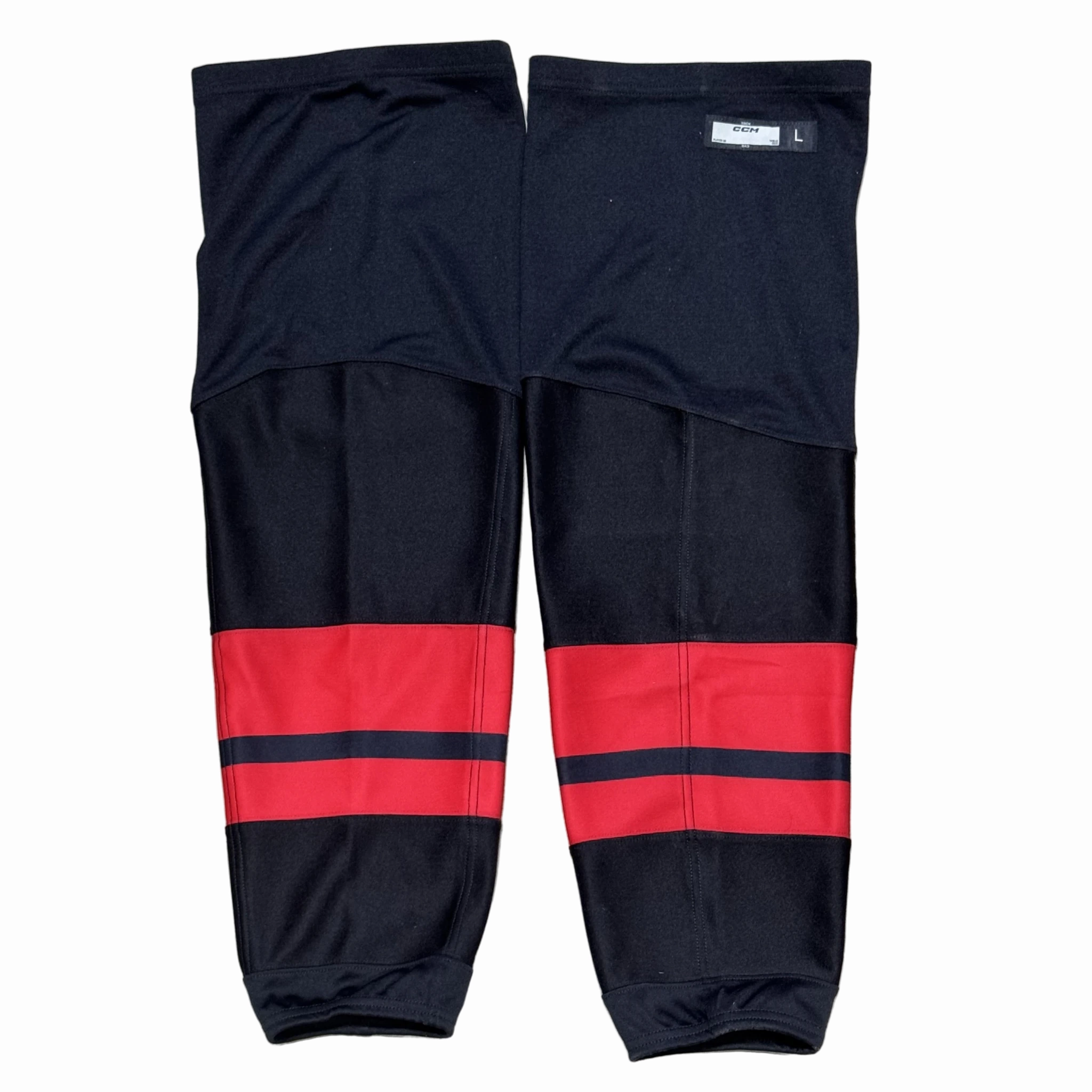 New - CCM OHL Game Sock (Black/Red)